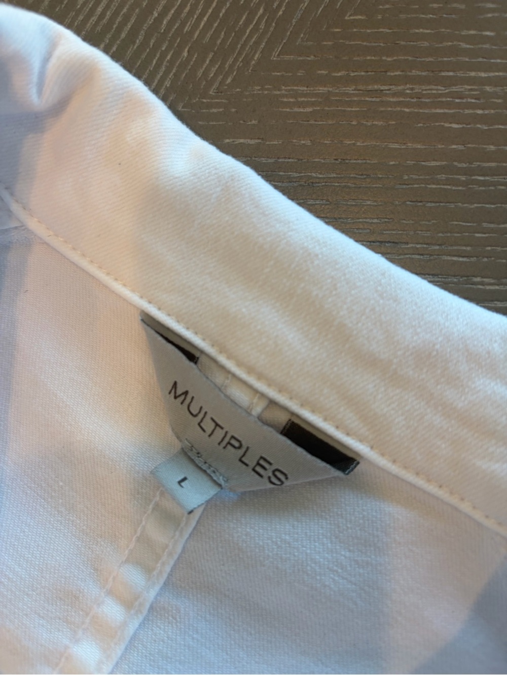 Multiples White Denim-Style Button Jacket - Picture 2 of 7